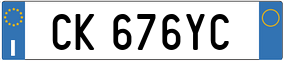 Truck License Plate